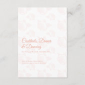 牡丹エレガント花模様結婚披露宴 エンクロージャーカード (正面)