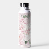 牡丹エレガント花祖父母お迎えする ウォーターボトル (左面)