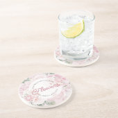 牡丹エレガント花祖父母お迎えする コースター (側面)