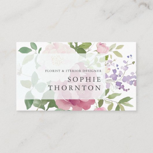 牡丹エレガント 名刺 (正面)