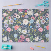 牡丹カラフルフローラ分離 薄葉紙 (クラフト)