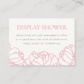 牡丹ガーデンディスプレイシャワー囲いカード エンクロージャーカード (正面)