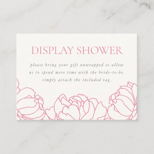 牡丹ガーデンディスプレイシャワー囲いカード エンクロージャーカード (正面)