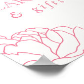 牡丹ガーデンピンクフローラカード&ギフト ポスター (角)