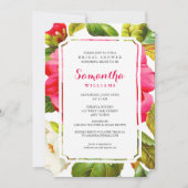 牡丹ガーデンフローラ |ブライダルシャワーパーティー招待状 招待状 (正面)