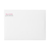 牡丹ガーデンフローラ | ブライダルシャワー住所 シール ラップアラウンドラベル (正面)