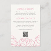 牡丹ガーデンブライダルシャワーエンクロージャカード エンクロージャーカード (正面)