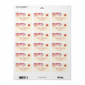 牡丹クリーム | 中国の結婚 ラベル (フルシート)