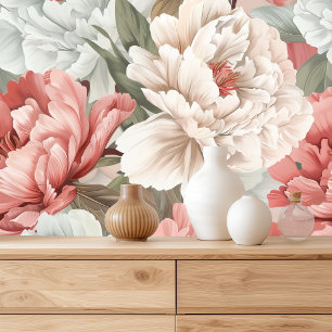 牡丹シエレガントームレスパターン 壁紙