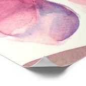 牡丹シームレスパターン。水彩背景。 ポスター (角)