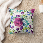 牡丹ジョイウォーターカラーフローラデュオスケール クッション (ブランケット)