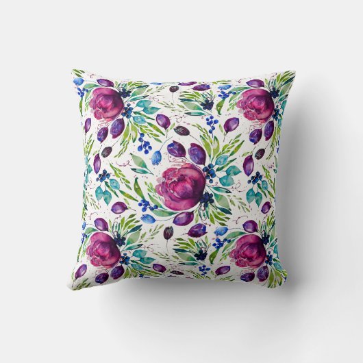 牡丹ジョイウォーターカラーフローラデュオスケール クッション (裏面)