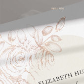 牡丹スケッチゴールドフォイルクラシックフローラフレ結婚ーム 箔招待状