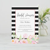 牡丹ストライプ付き黒ブライダルシャワー (スタンド正面)