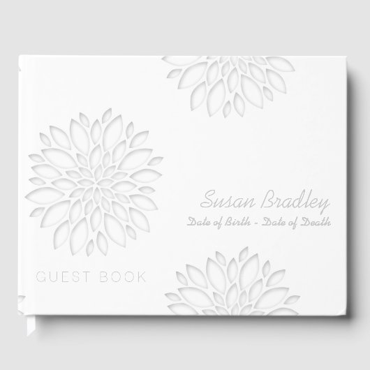 牡丹デジタル紙カットアウト3メモリアルHCGB ゲストブック (正面)