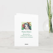 牡丹ドーンフェアリー – 空白のカード シーズンカード (裏面)