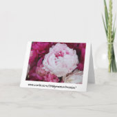 牡丹ハッピーバースデーカード カード (裏面)