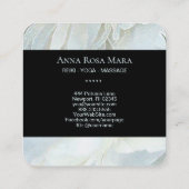 *~*牡丹ハートヒーラーマッサージ霊気ヨガロータス スクエア名刺 (裏面)