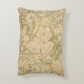 牡丹バイアルフォンスミュシャ、ヴィンテージアールヌーボー アクセントクッション (裏面(縦))