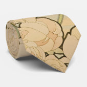 牡丹バイアルフォンスミュシャ、ヴィンテージアールヌーボー ネクタイ (ロール)