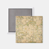 牡丹バイアルフォンスミュシャ、ヴィンテージアールヌーボー マグネット (正面/裏面)