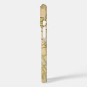 牡丹バイアルフォンスミュシャ、ヴィンテージアールヌーボー Case-Mate iPhoneケース (裏面 / 左)