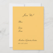 牡丹バイミュシャ 招待状 (裏面)