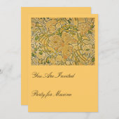 牡丹バイミュシャ 招待状 (正面/裏面)