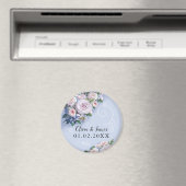 牡丹バラカップル結婚式の引き出物 エレガント マグネット (インサイチュ (食洗機))