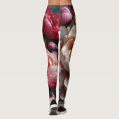 牡丹バラフローラプリントレギンス レギンス (裏面)