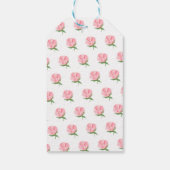 牡丹バラフローラ最初の交代好意ギフトラベル ギフトタグ (裏面)