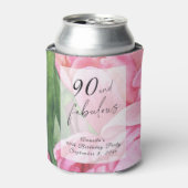 牡丹バラ90th誕生日パーティー 缶クーラー (缶正面)