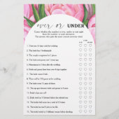 牡丹バラ – ゲームの上または下ブライダルシャワー (正面)