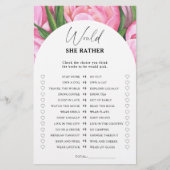 牡丹バラ – 彼女はむしろブライダルシャワーゲーム (正面)