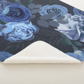 牡丹バラ：暗いフローラヴィンテージ。 シェルパブランケット (3/4)