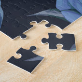 牡丹バラ：暗いフローラヴィンテージ。 ジグソーパズル (側面)