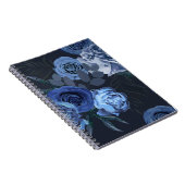 牡丹バラ：暗いフローラヴィンテージ。 ノートブック (右側)