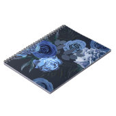 牡丹バラ：暗いフローラヴィンテージ。 ノートブック (左側)