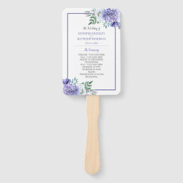 牡丹パッションフローラ結婚式 プログラムファン ハンドファン