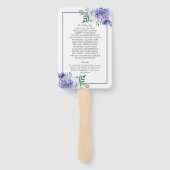 牡丹パッションフローラ結婚式 プログラムファン ハンドファン (裏面)