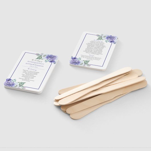 牡丹パッションフローラ結婚式 プログラムファン ハンドファン (組立なし)