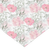 牡丹ピンクのバラの花の花園ブーケ テーブルクロス (アングル)