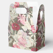 牡丹ピンクのバラの花の花園ブーケ フェイバーボックス (オープン)