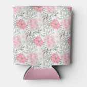 牡丹ピンクのバラの花 缶クーラー (正面)