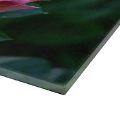 牡丹ピンクの花写真 カッティングボード (角)