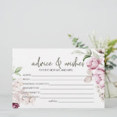 牡丹ピンクブルゴーニュフローラアドバイスウィズ結婚ズ 便箋 (スタンド正面)