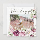 牡丹ピンクブルゴーニュフローラ追加フォト婚約 (正面)