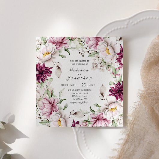 牡丹ピンクブルゴーニュ結婚フローラ