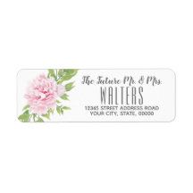 牡丹ピンク水彩花 |