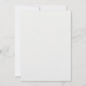 牡丹ピンク金ゴールドエレガントフローラフレームブライダルシャワー 招待状 (裏面)